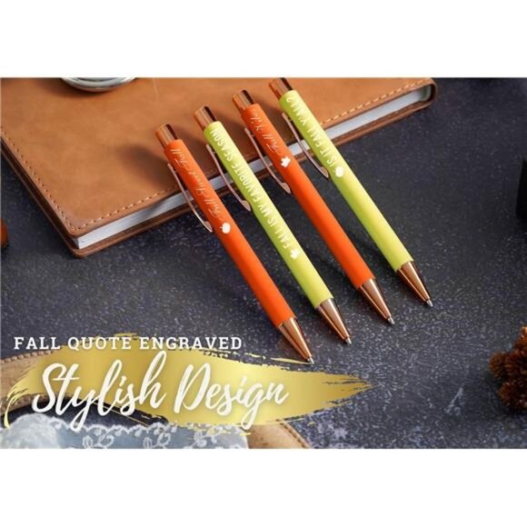 InnoBeta Fall Gifts for Women, Ballpoint Pen Set of 4, Gift Ideas for Fall - Picture 2 of 7